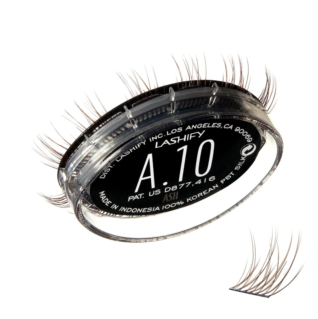 Lashify 放大 10mm Gossamer 眼线扩展 重新填充 灰色 DIY False Lashes 用于自然外观