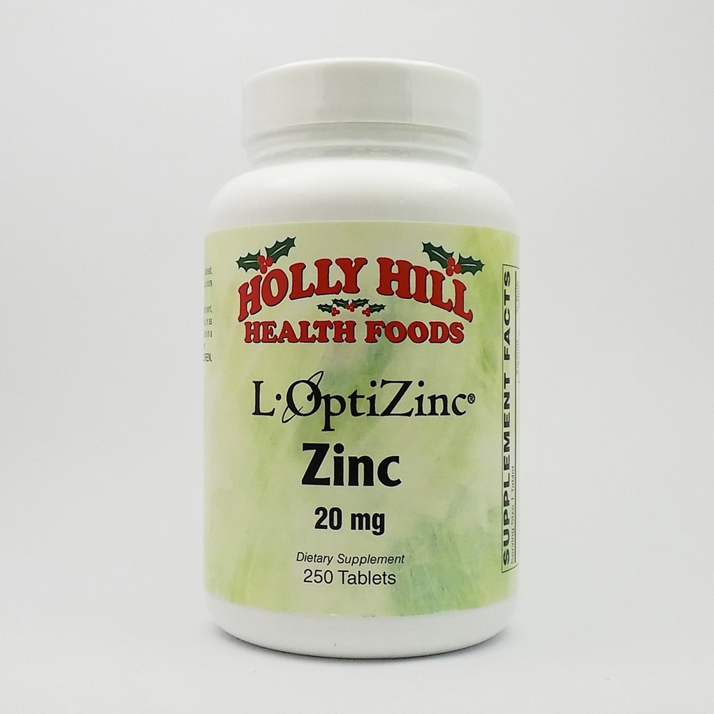 冬青山健康食品,锌 20 MG,250平板
