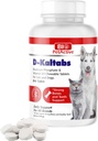 D-Kaltabs Phosporus, Calcium Vitamin D3 对狗和猫的补充, 产前小吃维生素, Daily Pet-Tabs, 强钉, 牙齿支持, 84可切片