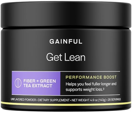 Givenful Get Lean Performance Boost, Green Tea 提取纤维补充剂, 粉末饮料混合剂促进古特健康, 来自卡萨瓦根的Fiber SMART, 高纤维抗氧化剂富豪配方, 不受欢迎, 28种服务