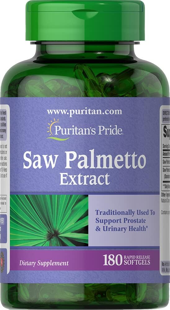 纯洁的 Pride Saw Palmetto 提取, 支持 Urinary 函数并推广 前列腺热量, 180 计数