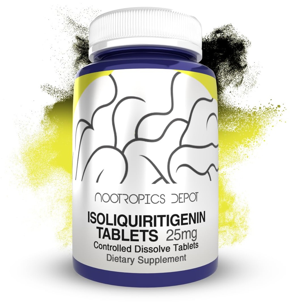 Isoliquiritigenin 控制溶解片 | 60 伯爵 | 25 mg | licorise 提取 | Glycyrrhiza glabra | Mood, 放松和能量支持