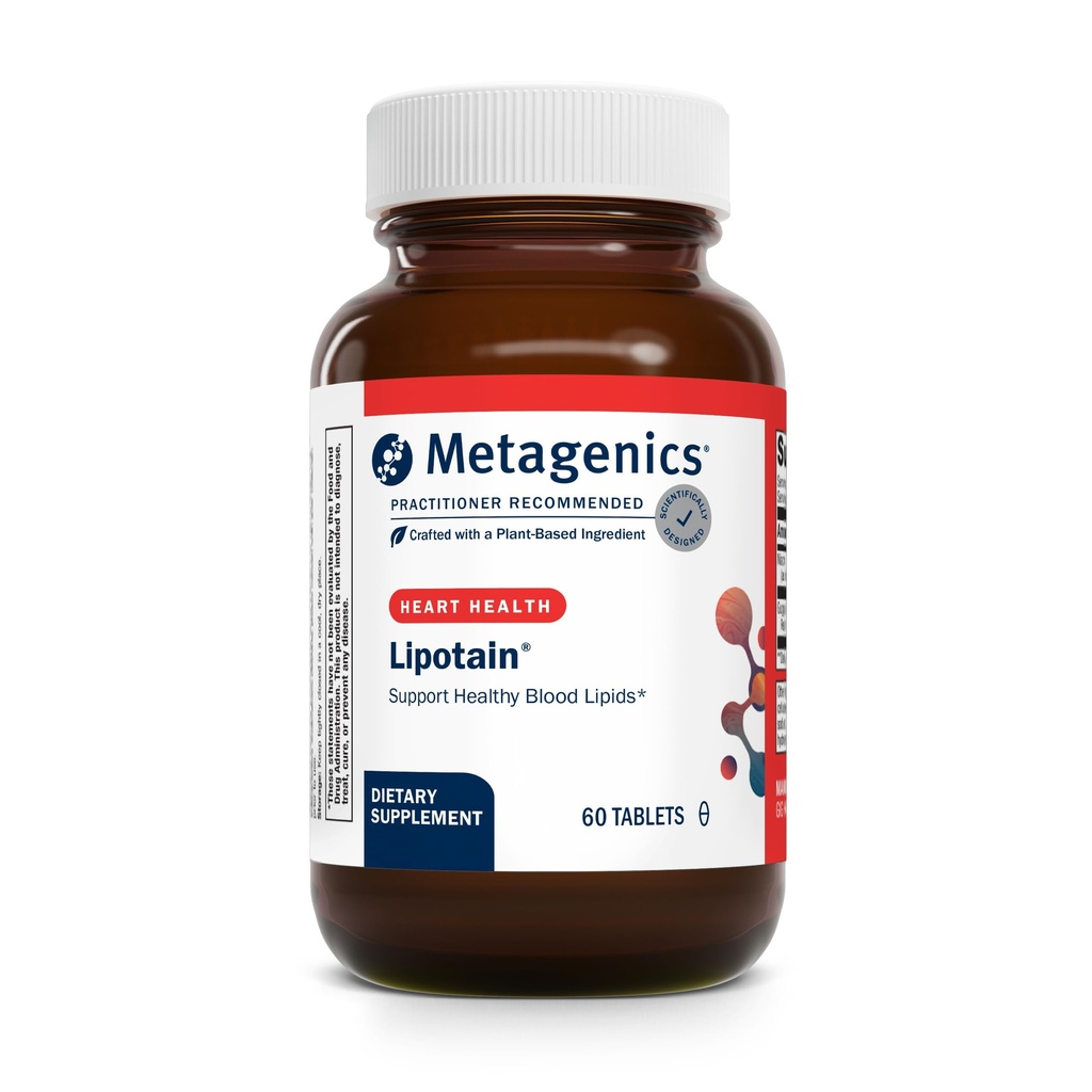 Lipotain - 非Flush Niacin & Guggul 提取物 - 支持健康血液 Lipids & 胆固醇平衡* - 心血管和细胞健康无辛醇六硝酸盐片 * - 60片