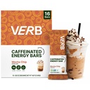 华尔街咖啡酸性能源 Bars Mocha Chip(26g, pack of 16) 110-Calorie 美味低糖能源 Bar - Vegan Gluten Free-the Go Snack 配有80mg 绿色茶叶咖啡因,只有真实食品原料