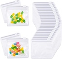 Nuanchu 48 Piecles Pill Pouches Bags 设置可重复使用的 Zippered Pill Bagies 清除塑料自封旅行药品组织者 药品和小物品幻灯片锁存储器