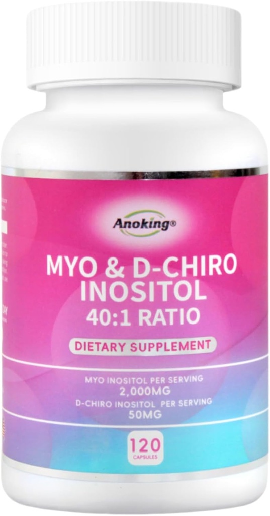 Myo-Inositol & D-Chiro Inositol 妇女荷尔蒙平衡补充金 理想 40:1 适合孕前的健康支助比率