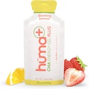 Huma Plus(双电解质) - Chia Energy Gel,草莓柠檬水,24 Gels,25mg Cafeine - 胃部友好,真正的食品能源 Gels