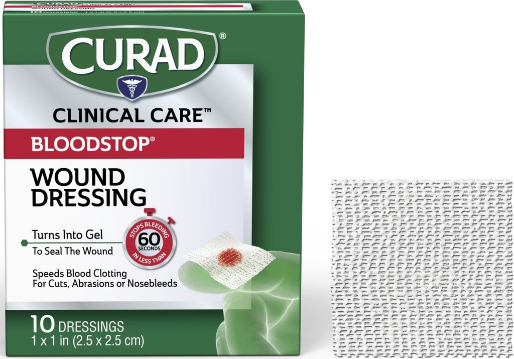 CURAD 止血 伤痕 + 伤痕 + 伤痕 + 伤痕 + 伤痕 + 伤痕 + 伤痛 + 伤痛 高泽 帮助止血 快速 + 伤痕 伤痕 伤痕 或鼻血 + 10 计数