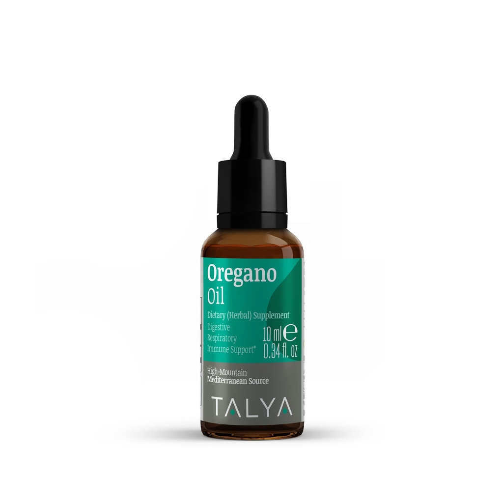 TALYA Oregano Oil 0.34 f.oz Oil of Oregano Liquid |Immune支持,高卡瓦罗尔,消化性健康 | Non-GMO | Vegan | 地中海 Oregano