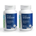 NatureCity True-Vision Eye健康补编 - 以植物为主的Lutein和Zeaxanthin 配有高钾沙坪 20mg - 蓝光保护,支持中央和夜视 (60 Veggie Capsules)