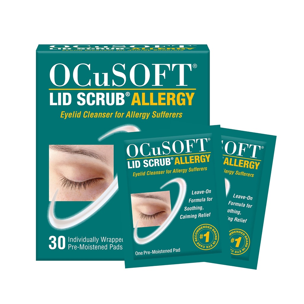 OCuSOFT Lid Scrub 过敏眼部清洁器 30CT