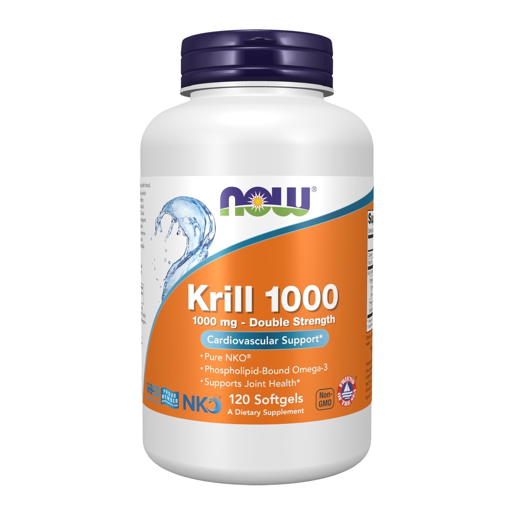 Now Foods Supplements, Neptune Krill, 双强1000毫克,磷脂-Bond Omega-3, 120软胶