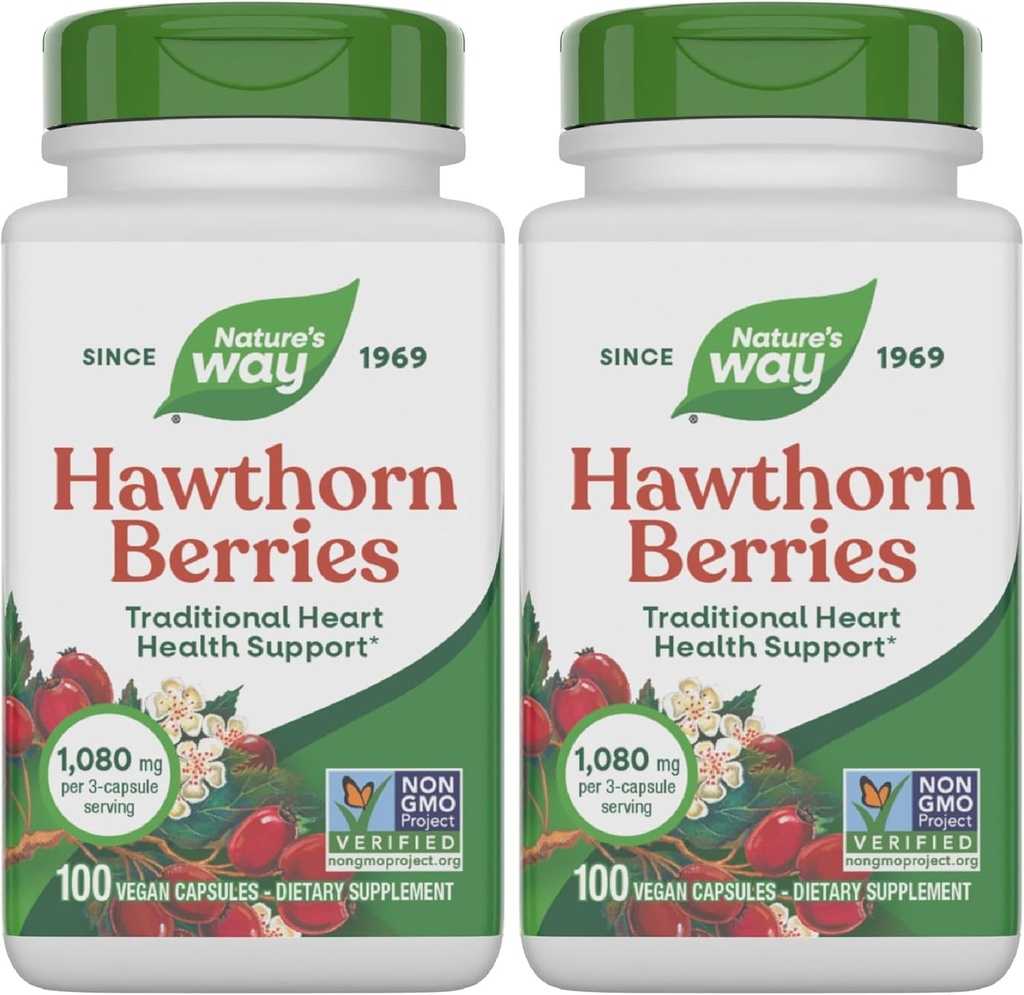 传统心脏健康支持*,100 Vegan Capsules(包装 May Vary) (包2)