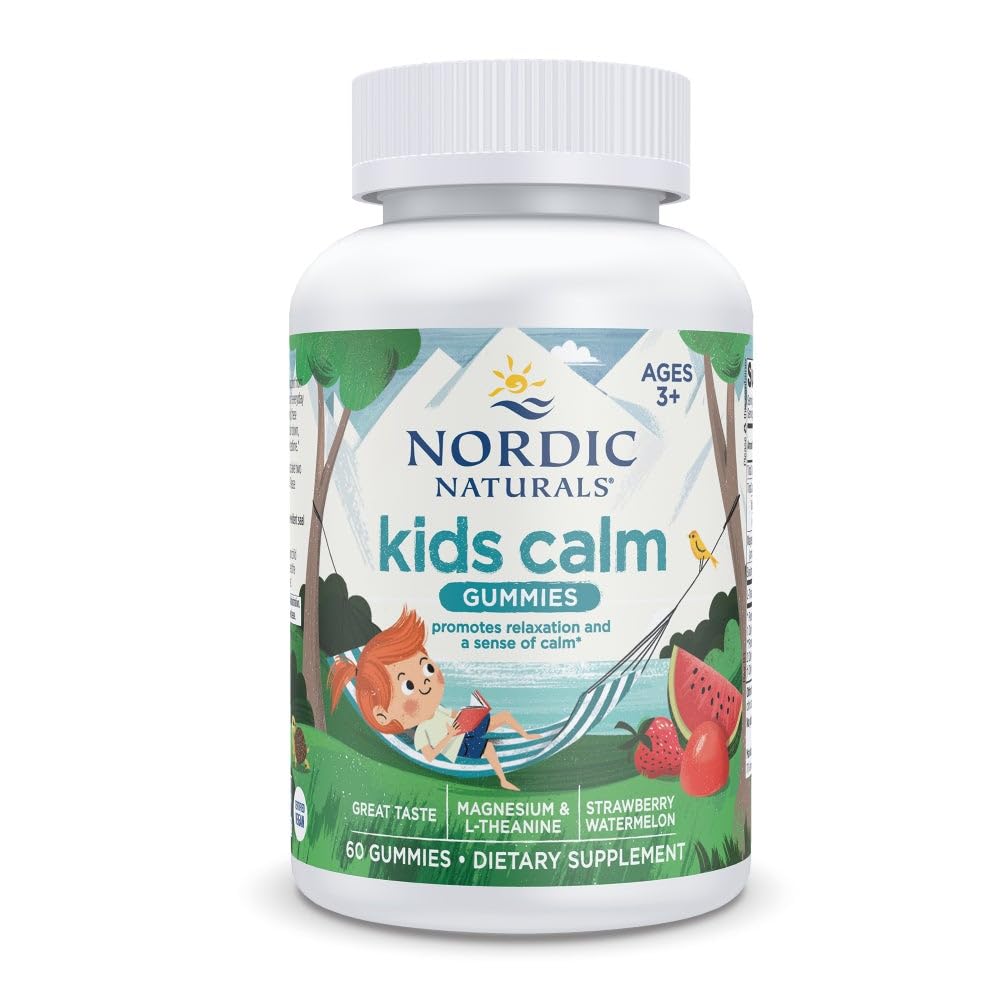 (原始内容存档于2019-09-26) (中文(中国大陆) ). Nordic Naturals Kids Calm Gummys - 草莓西瓜 - 60 Gummys - 镁L-Thenine Supplement - 儿童冷静 - 放松支持 - 最多60名服务员
