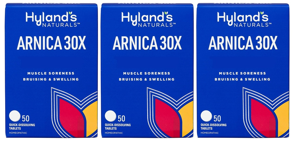 Hyland's Arnica 30x50 平板电脑(3 Pack = 150 平板电脑),Bruising, Swelling, Muscle pain Relief