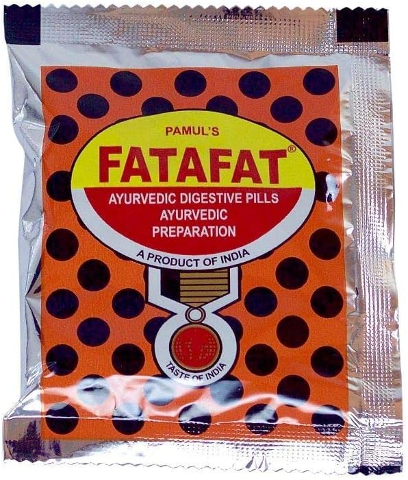 Fatafat Ayurvedic 消化药(10x包装×13g每件),由印度花样公司制作