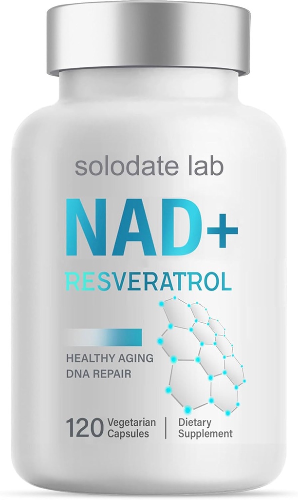 单机实验室 NAD+ 补充 1000 mg, True NAD+ & Resveratrol, 120 Caps