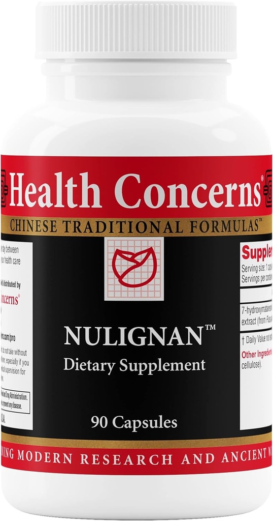 健康关注 NuLignan – 更年期救济与激素平衡补充 – 心血管与雌激素支持 – 中国男女草药补充 – 骨与心脏健康 – 90 Capsules