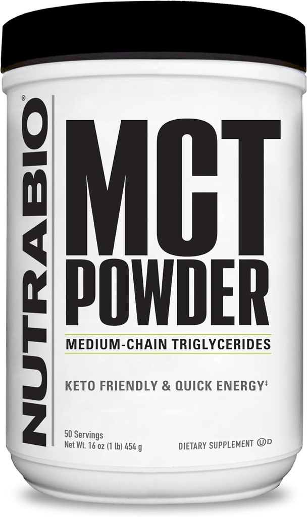 乳粉、中链三甘油酸盐、利恩重量增益、Keto Friendly, 1 lb. 粉末 - 50种