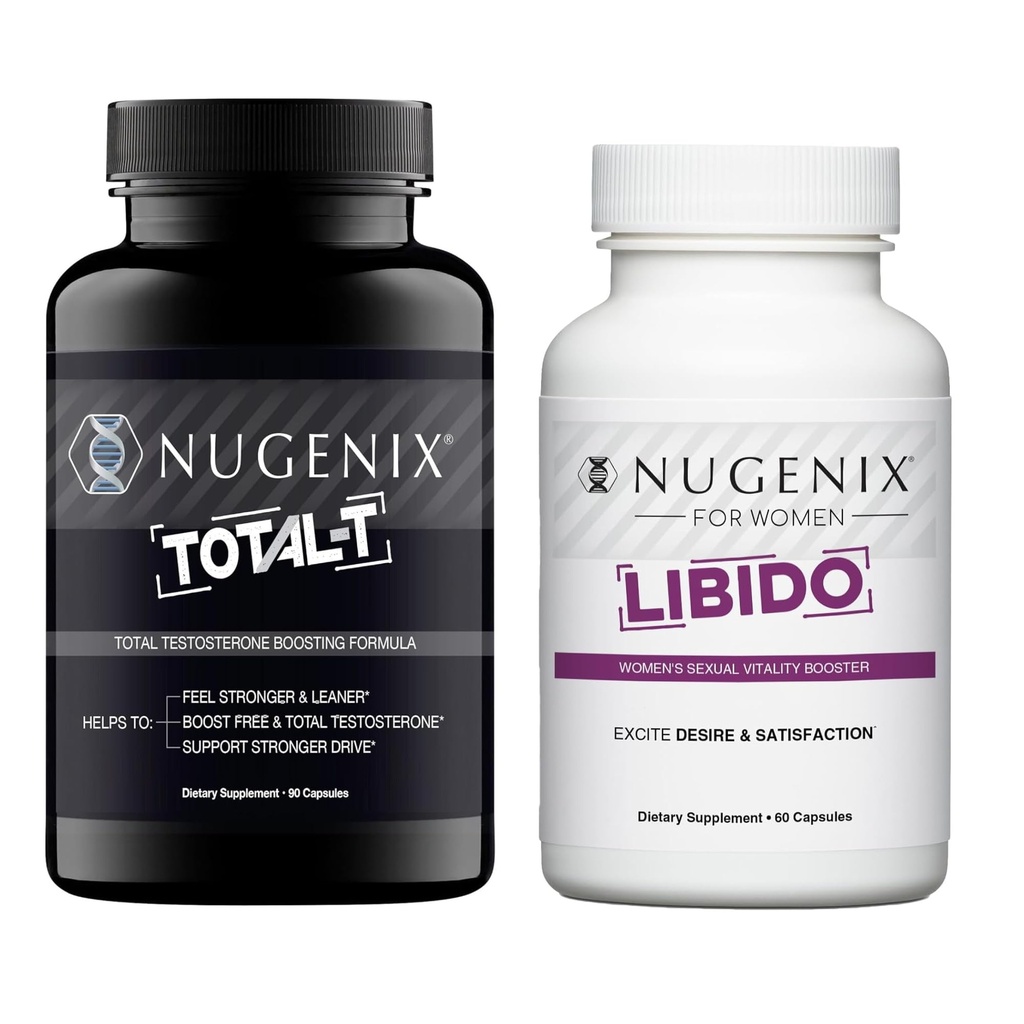 Nugenix His & Hers Bundle - 女性的利比多和Total-T Testosterone助推器