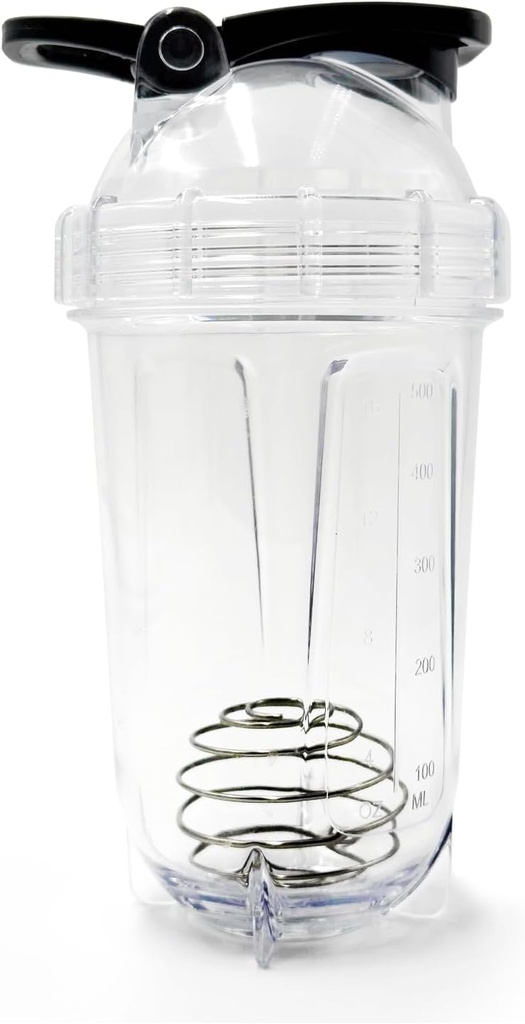 Blender Shaker Bottle, 500ml/16oz, 迪斯瓦舍安全,防沙器, 手提式工作前Whey蛋白饮料杯, 混合鸡尾酒 摇摆 给男人的礼物 给成年人的白象礼物