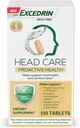 Excedrin Head Care 主动健康与镁, Riboflavin, 维生素B6, 叶酸和维生素B12, 饮食补充支持头部健康与舒适日报-110 Counter