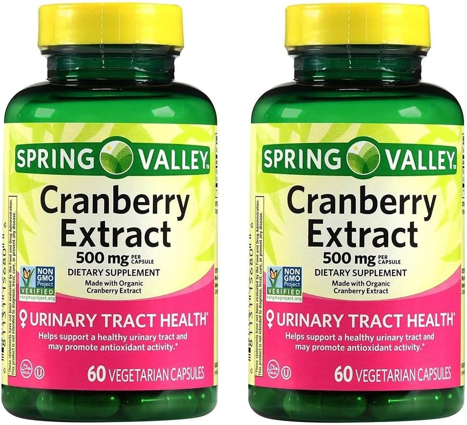 Spring Valley Cranberry Crawter for Urinary Tract Health, Dietery Supplement, Antioxidant Health, 60 Counter, 500 mg / Capsule (第2页)