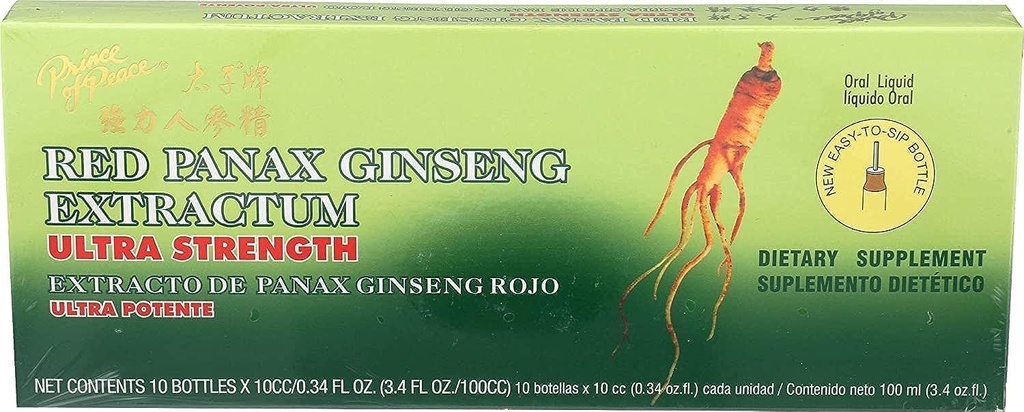 超强Red Panax Ginseng 提取 - 和平王子,每张30btl,10cc,包3