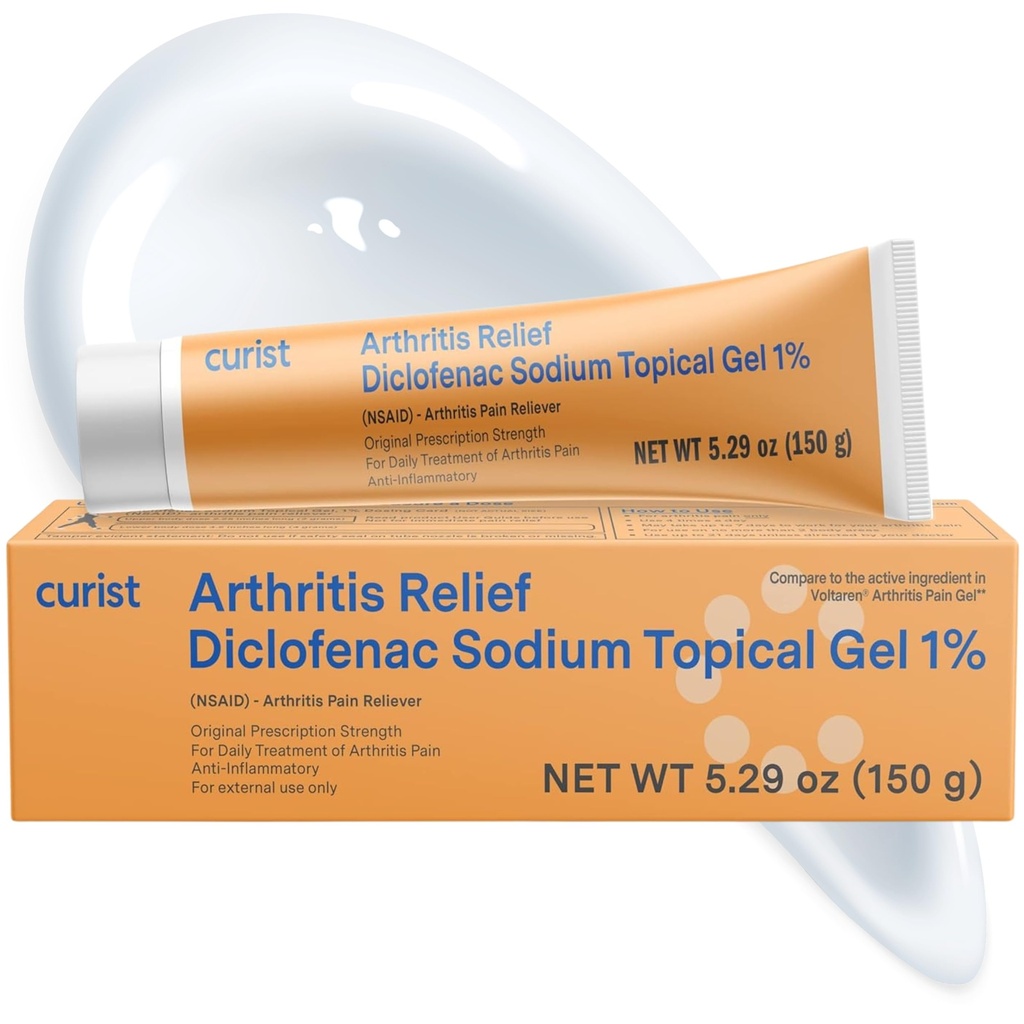 Diclofenac 托皮革酸钠 1 百分率 150克 关节炎疼痛 -- -- 手/脚疼痛、膝盖/膝盖疼痛和Ankle疼痛 -- -- 1% - 5.29oz
