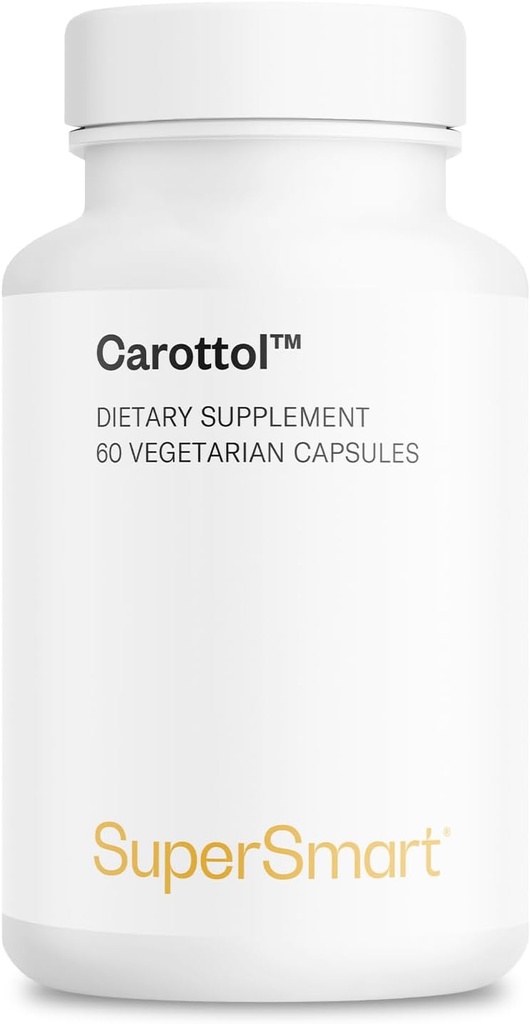 超级智能 - carottol(高级公式) - Carotinoid 复合体补编 - 与Beta Carotene, Lycopene, Lutein & Zeaxanthin QX Non-GMO & Gluten Free - 60 蔬菜卡普尔