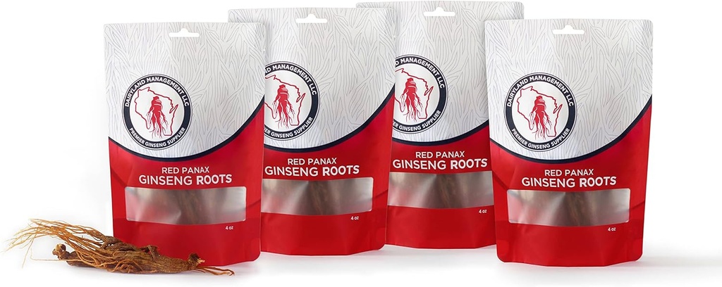 乳园管理 LLC 16 oz Pack of Korean Panax Ginseng Root - 认证 Panax Ginseng - 非GMO, Gluten Free Ginseng Root - 使用 Ginseng in Soup, Tea, Congee