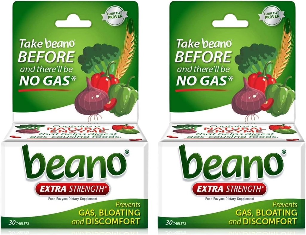 Beano Extra Power, Gas Preventive & Digestive Enzyme 补编, 30 Counter (Pack of 2) 互联网档案馆的存檔,存档日期2014-09-2.