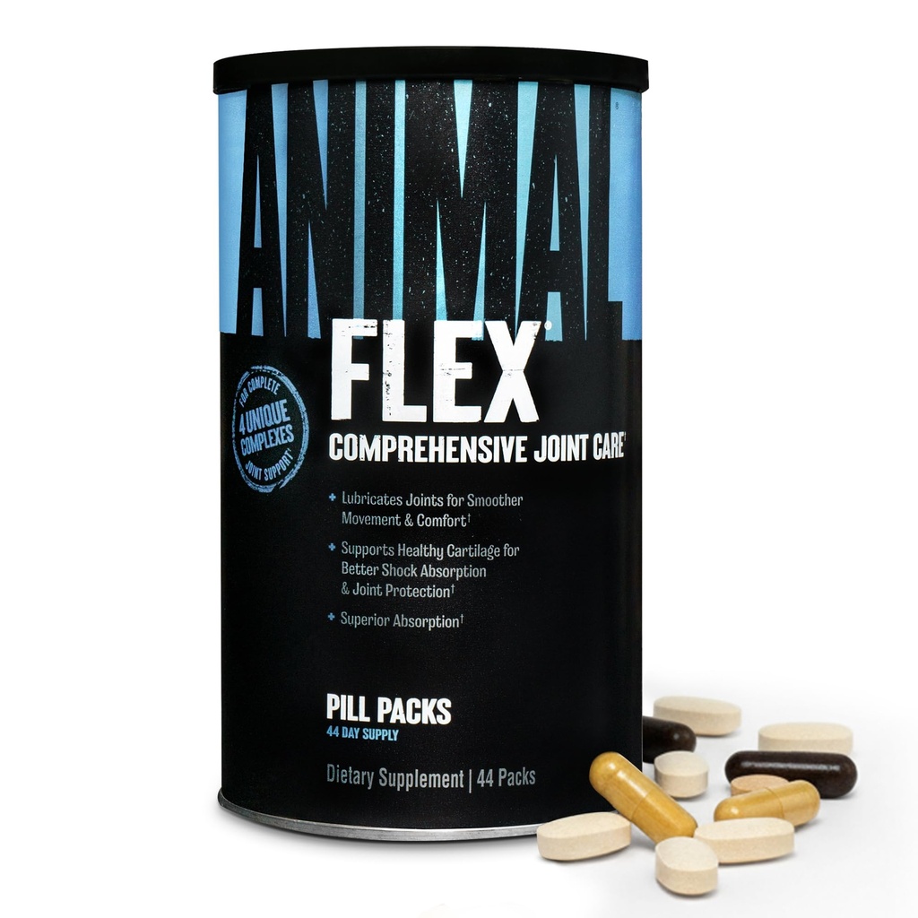 动物 Flex - Glucosamine Chondroitin 与Turmeric、MSM、Boswellia 抗癌药、联合健康、肌肉、背部、膝盖、肩部和Hip44包的男女联合补充剂