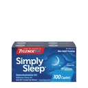 Tylenol 简单的睡眠时间 睡眠援助 卡普列斯, 25 mg 二苯胺 HCl, 成人非哈比特形成睡眠援助, 100 Counter