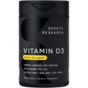 体育研究 • 维生素 D3 4000 IU 配有椰子MCT Oil - 双强维生素 D 补充剂 - Gluten Free - 非GMO - 大豆 Free - 360 Count Softgels