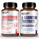 Turkesterone 8000mg [最高纯度] + Premium L-Carnitine 塔特拉特补充剂 - 与 Tongkat Ali 的高吸收性补充剂 - 增加 Stamina, Lean Muscle Growth, 支持代谢主义和天然能量