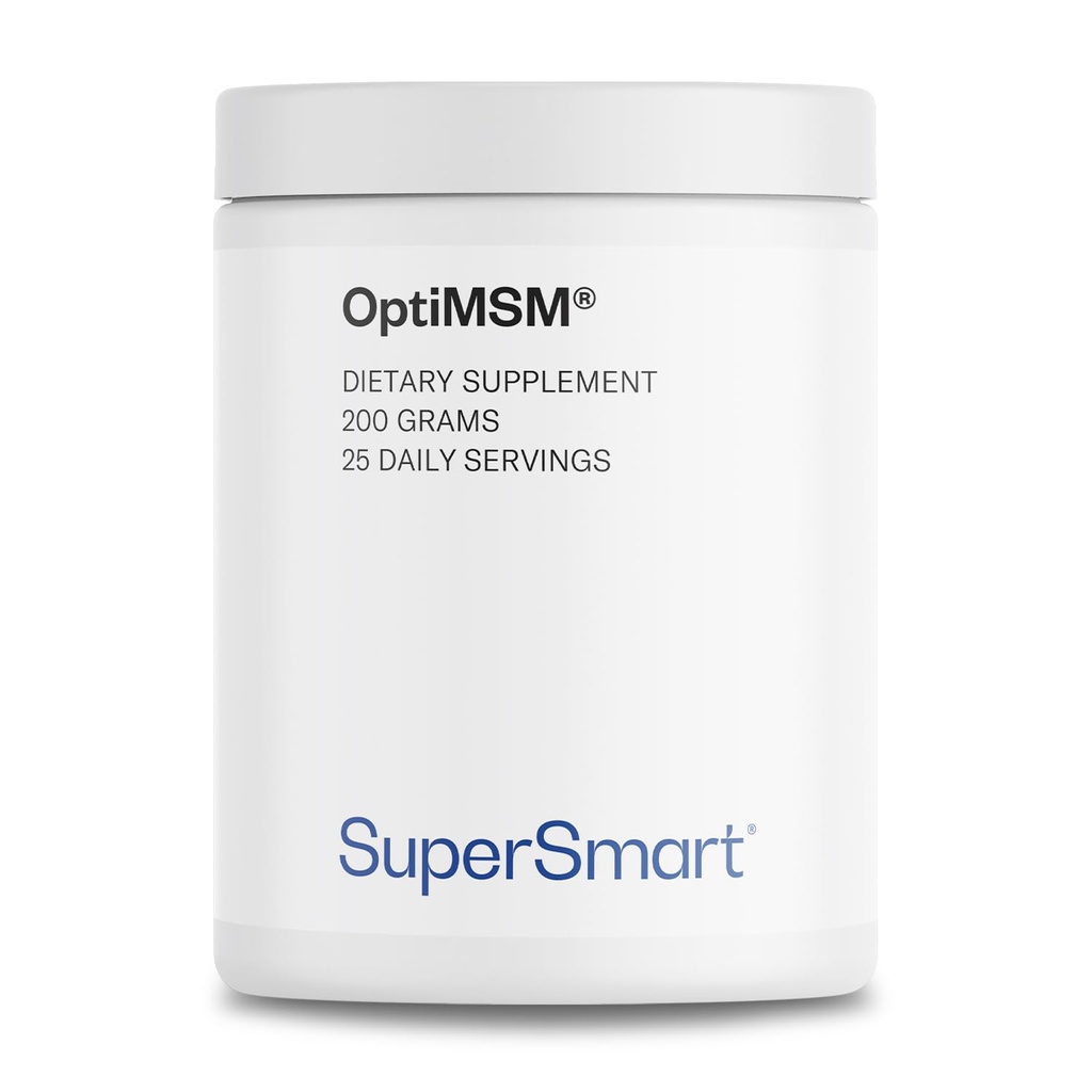 超智能OptiMSM (Pattented & High Purity Formula) - 甲基-磺酰-甲烷 MSM 粉末补充QQ Vegan & Gluten 免费 - 200克
