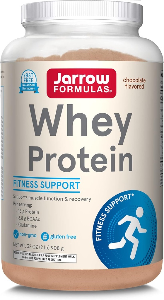 Jarrow Formulas Whey蛋白,巧克力 - 908g Powder - 支持肌肉发育 - 最高品质蛋白源 - 富于BCAAs - 近似. 35名服务人员