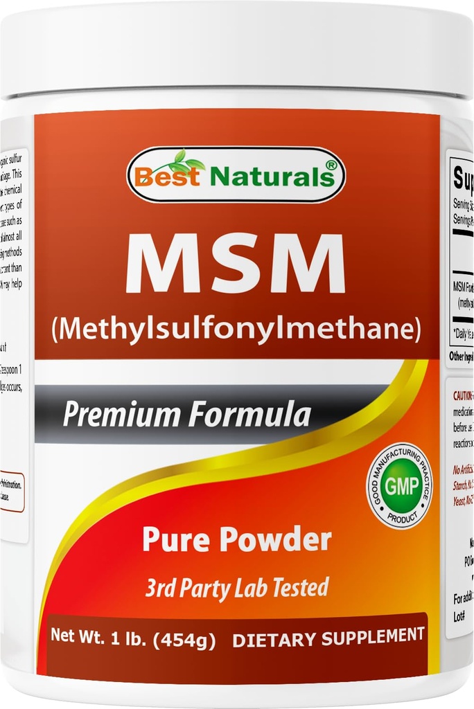 最佳自然品 100%纯MSM粉, 1Lb