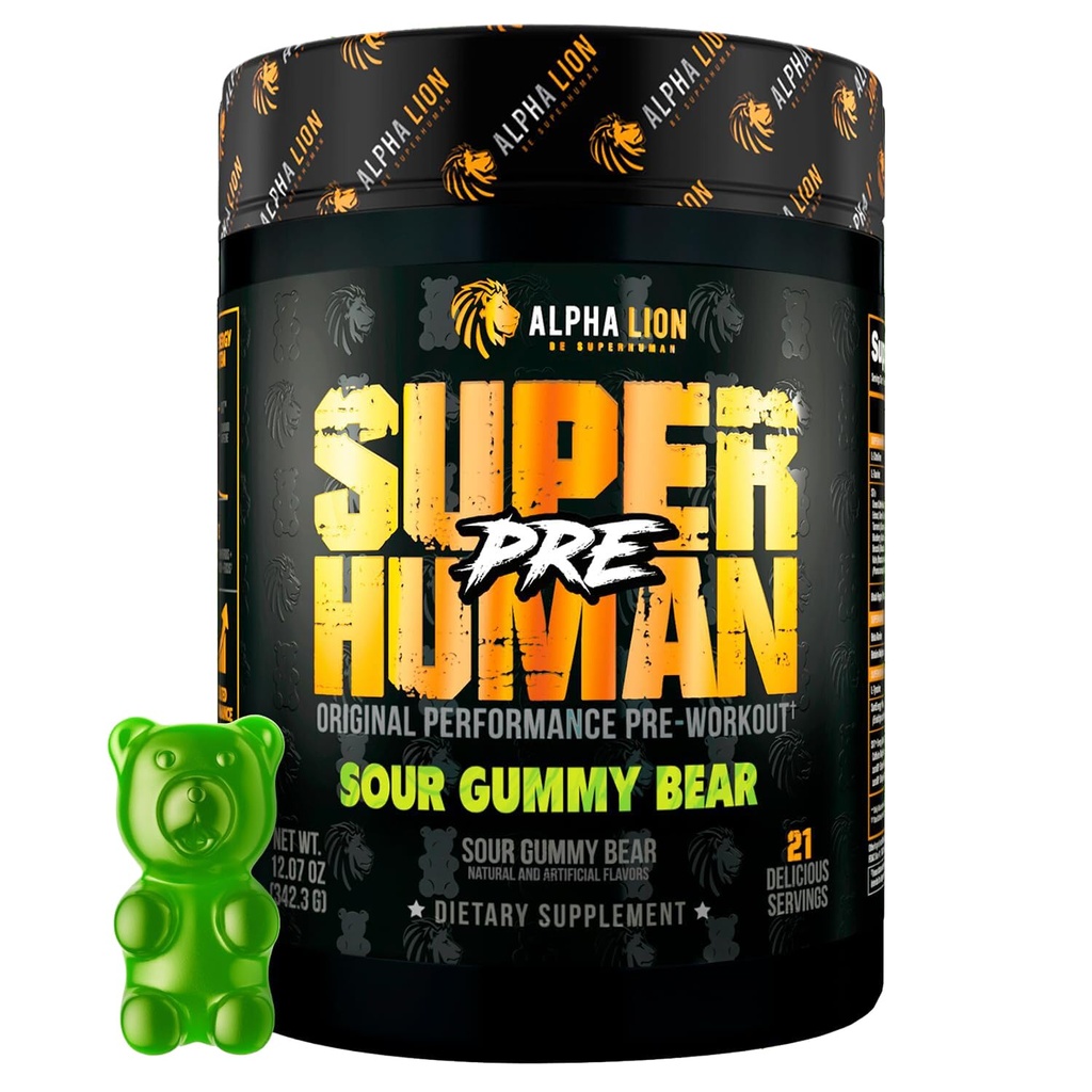 ALPHA LION 超人预选工作粉,Beta Alanine,L-Taurine & Tri-Source Cafeine 用于可持续能源和焦点,Nitric Oxide & Citrulline for Pump (21 services, Sour Gummy Bear Flavor) 互联网档案馆的存檔,存档日期2013-12-21.