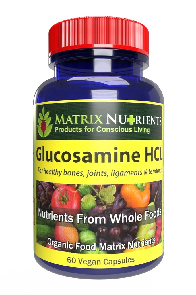 GLUCOSAMINE HCL - Cartilag Builder! (英语) (英语). 保持健康关节,骨骼,韧带和天冬。 摄入率高达98% - Vegan Capsules(60厘米)