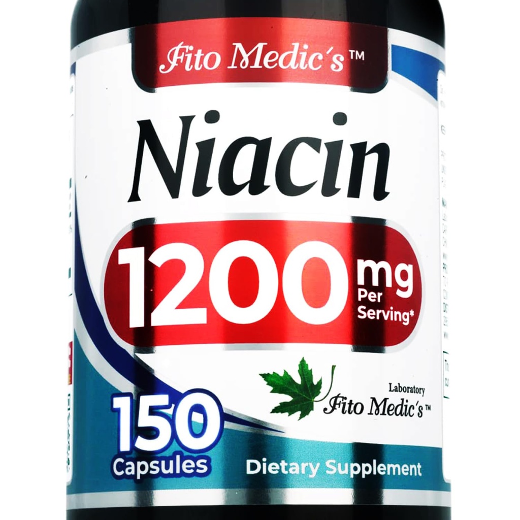 实验室 - Niacin - 每服维生素b3-1200毫克,150卡普尔 - 维生素b3 niacin - 超高吸收。