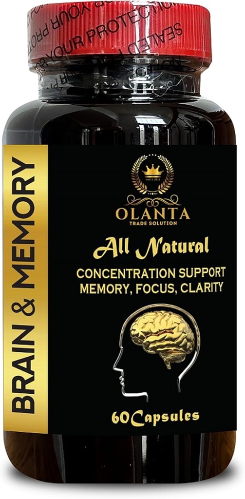 心智矩阵 - 支持浓度 QQ 能量和清晰 QQ 神经支持 与 Ginkgo biloba → Brain 维生素 → 支持认知长寿 - 1瓶 60盖