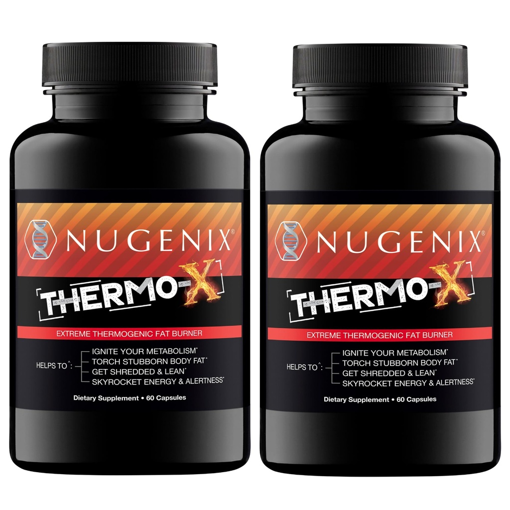 Nugenix Thermo-X: 男子热致性脂肪燃烧器补充剂, 极端元化加速器, 120 计数器