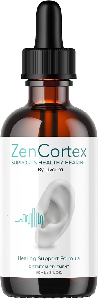 LIVORKA ZENCortex 滴水,液体补充,耳滴,听力支持公式,30天1瓶