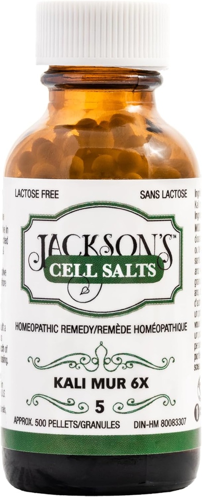 杰克逊的#5 Cell Salt Kali mur 6X(500 Pellet瓶) – 认证 Vegan,Lactose-Free Schuessler Tissual Salt Kali muriaticum 6X 互联网档案馆的存檔,存档日期2013-03-02.