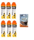 科学在体育 GO Isotonic Energy Gels - 6×60ml 包装有弹性无Tie Shoe Laces. Vegan, 乳糖自由, 葡萄糖自由, 小麦自由, 坚果自由, SOYA自由( Orange)