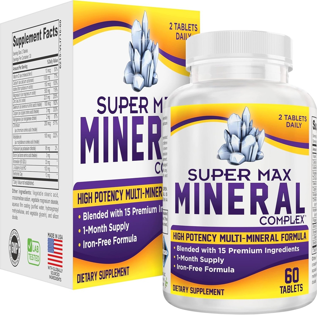 Super-MAX 多种矿物补充品(无Iron) 多矿物补充品(All-in-1)