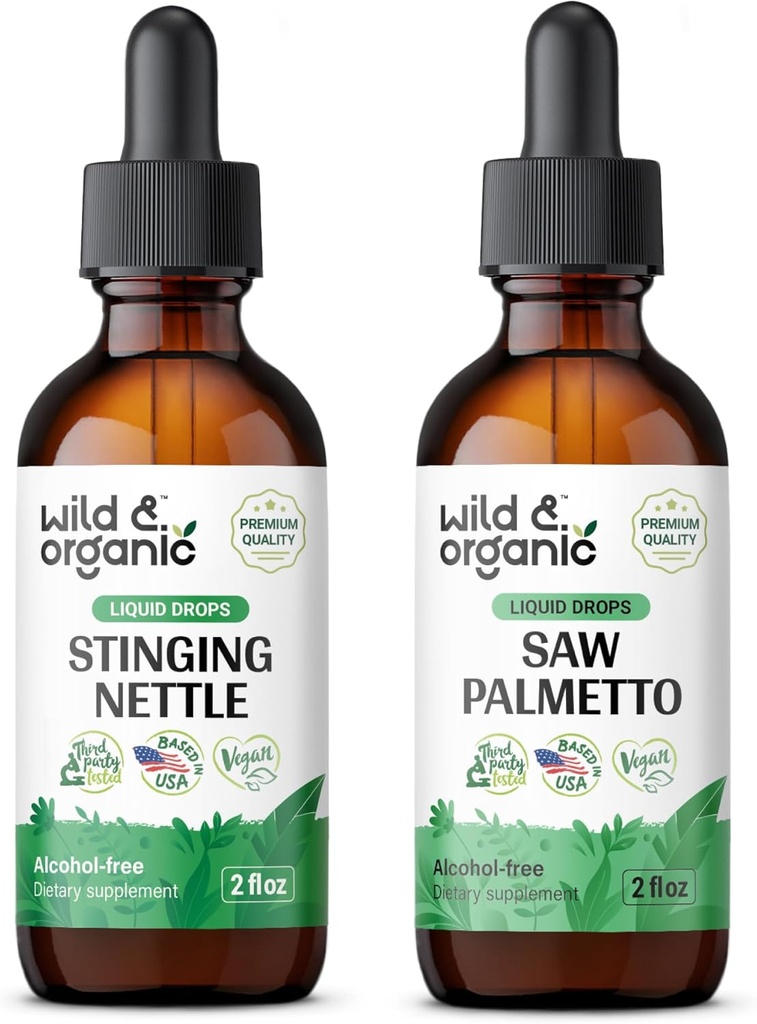 野生和有机刺青 网根纹 2 fl oz & Saw Palmetto 纹2 fl oz