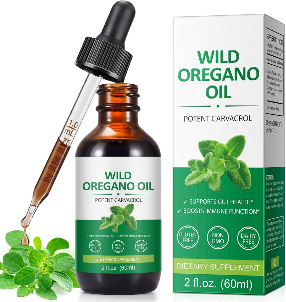 Oregano Oil, Oregano Oil可以供男女使用 - 2 Fl oz